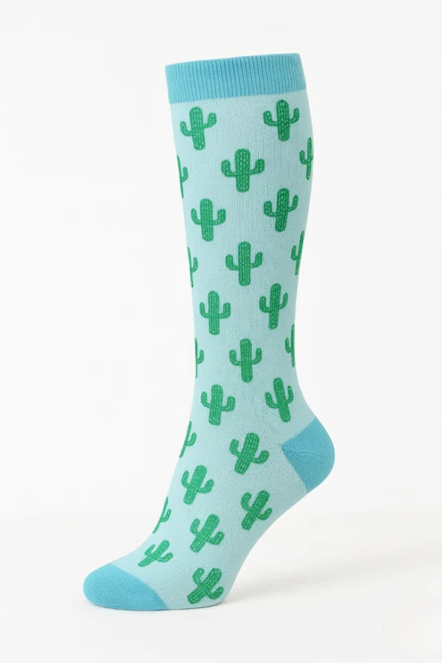 Compression Socks - Cactus Green