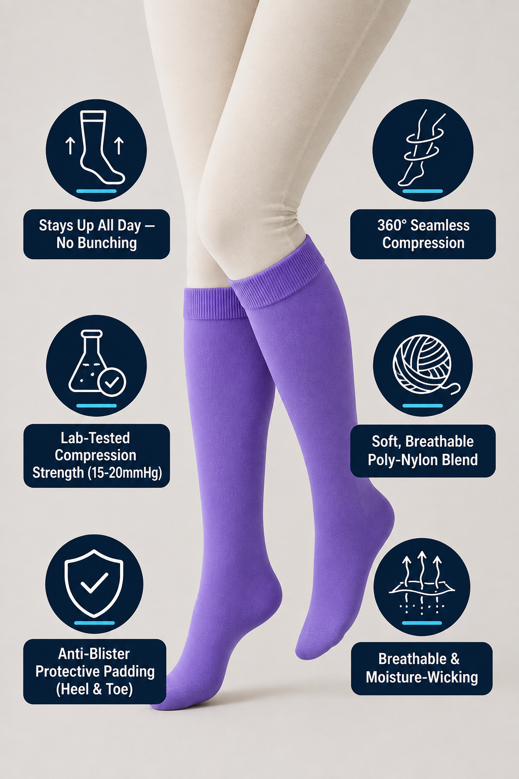 Compression Socks - Purple