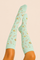 Compression Socks - Leaves Mint