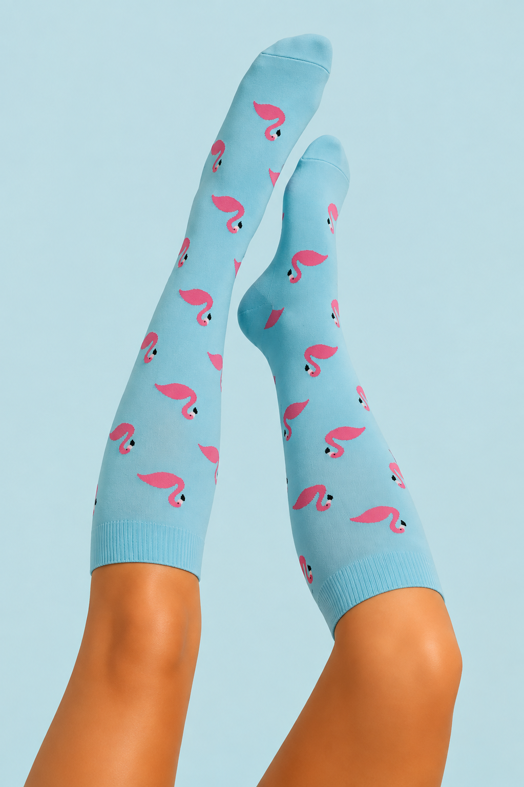 Compression Socks - Flamingo Blue