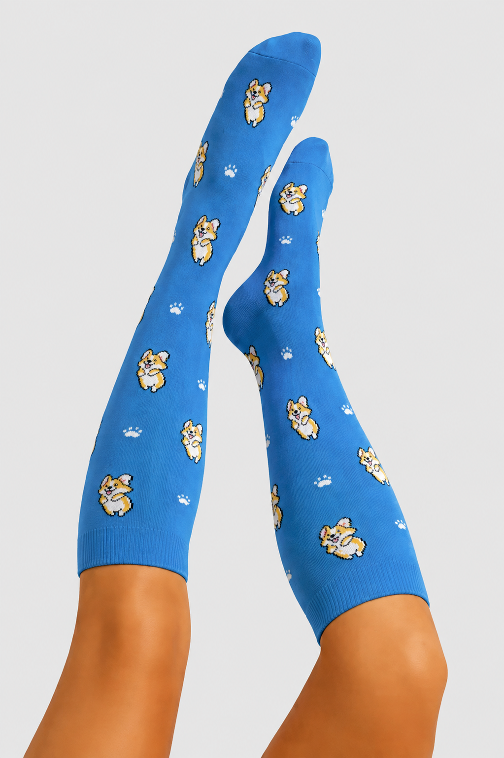 Compression Socks - Puppies Blue