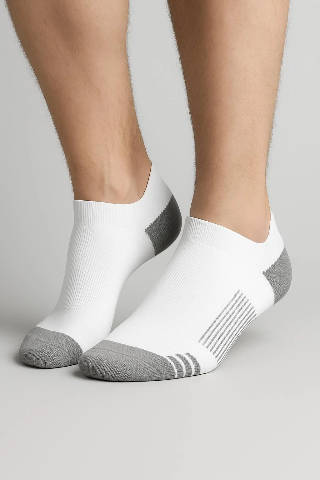 Ankle Compression Socks - Daily Wear - White Sport