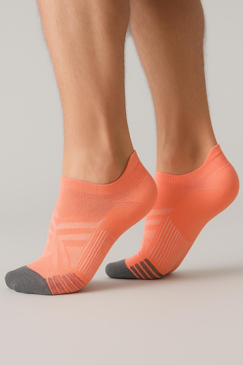 Ankle Compression Socks - Daily Wear - Orange Sport