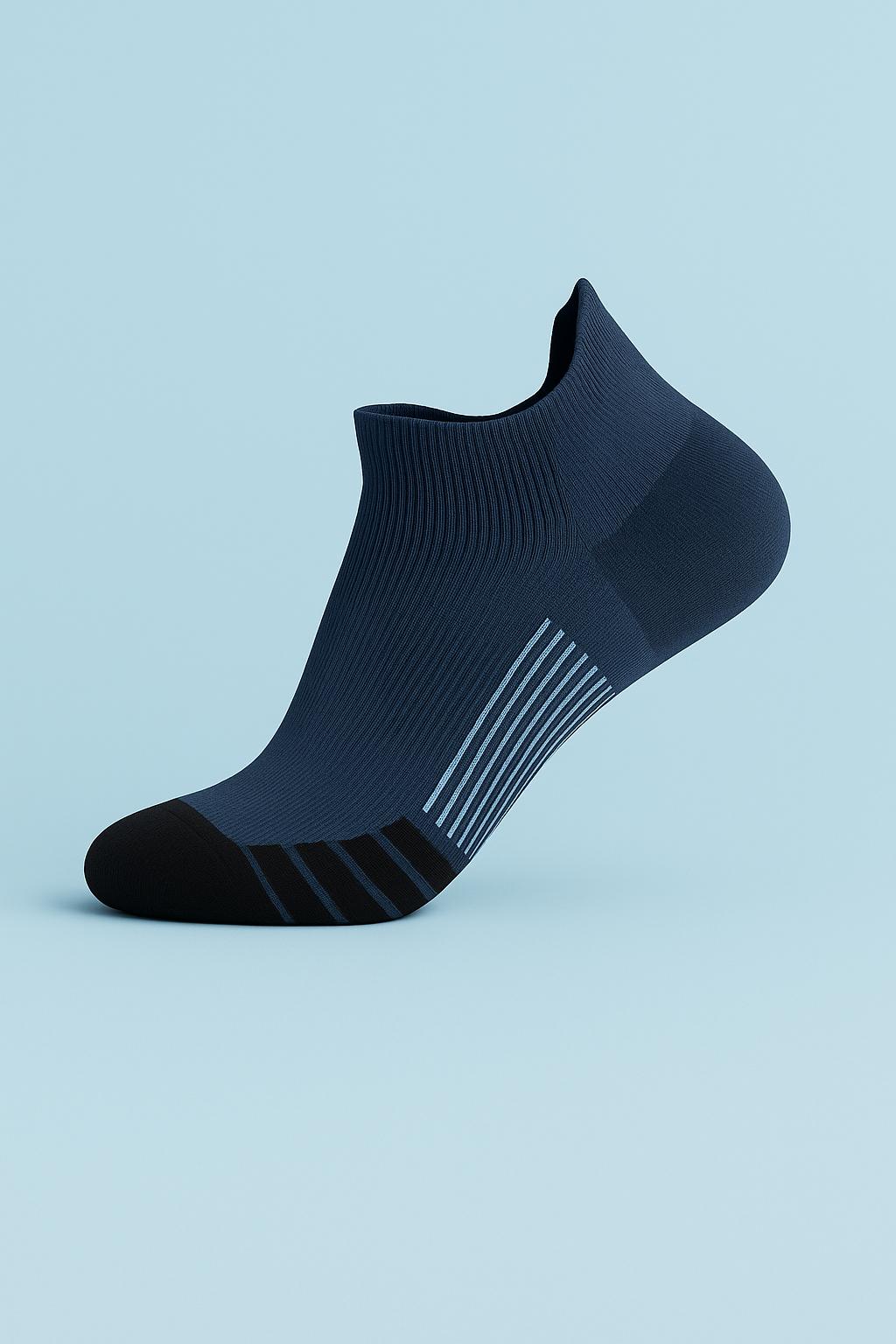 Ankle Compression Socks - Daily Wear - Navy Blue Sport