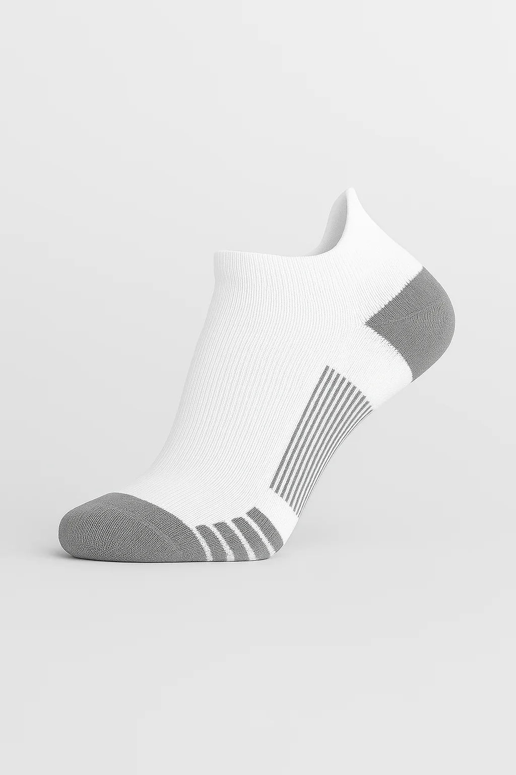 Ankle Compression Socks - Daily Wear - White Sport